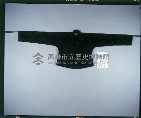 黑提花綢地立領、對襟馬褂-1藏品圖，第1張