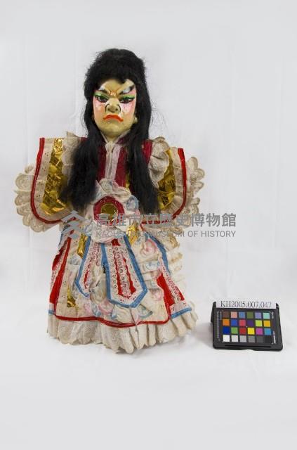 布袋戲偶-金光戲偶 武士頭反面生藏品圖，第1張