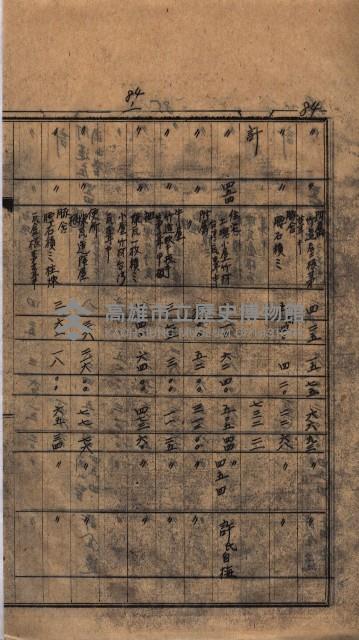 高臨營第一號ノ內三第（1）號（レ）借地
（九鬮、岡山營）藏品圖，第45張