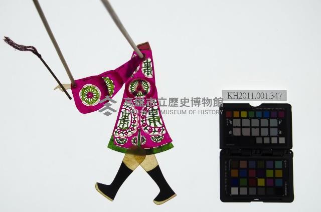 皮影戲簽桿立身偶-土地公（偶身）藏品圖，第1張