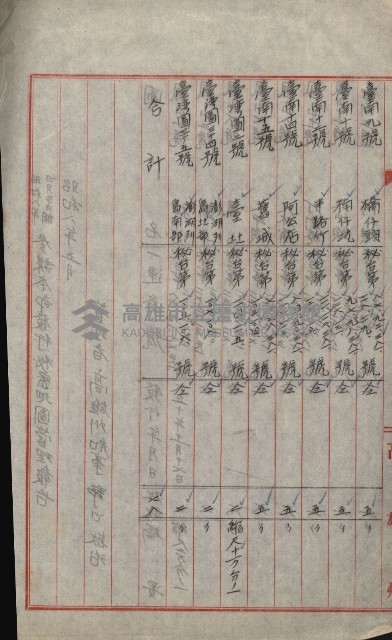 祕密地圖ニ關スル書類（高雄州）藏品圖，第297張