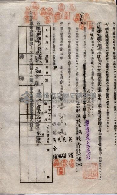 海軍土地借上契約書
（施設部長印捺印済）藏品圖，第695張
