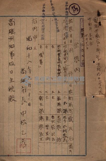 雜件綴（海軍關係）藏品圖，第95張