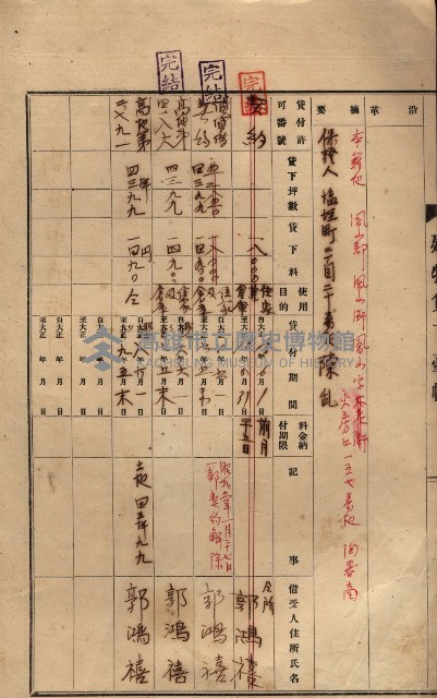 州所屬建物貸下臺帳（高雄市）藏品圖，第85張