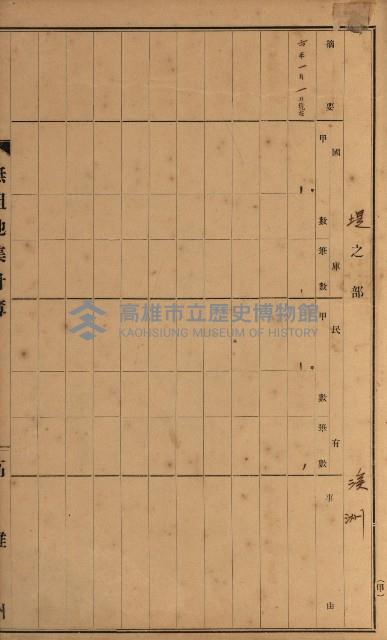 無租地集計簿（林園鄉）藏品圖，第85張