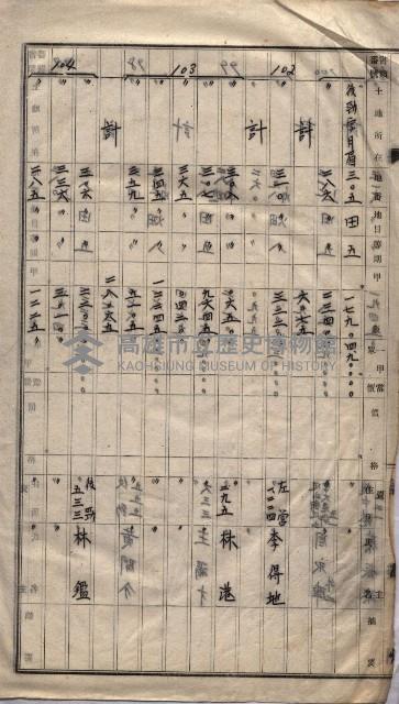 土地買收
（馬臨營第七三號）藏品圖，第386張