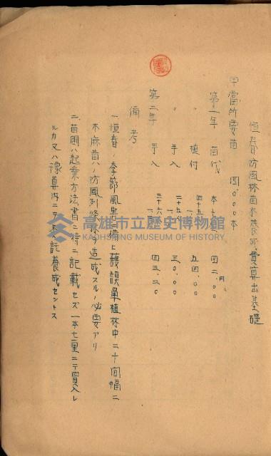 貸渡（旗山、恆春郡－被許可人赤司初太郎）藏品圖，第236張