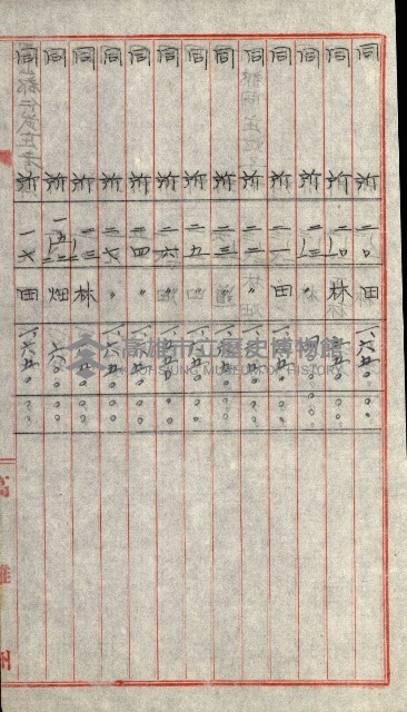 陸軍用地關係綴（評價關係）藏品圖，第550張