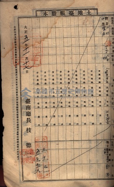 土地臺帳謄本綴入帳藏品圖，第135張