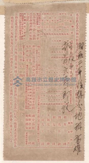 地水租領收書綴藏品圖，第35張