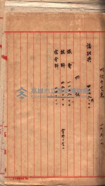 阿公店溪治水工事豫算關係（高雄州）藏品圖，第35張