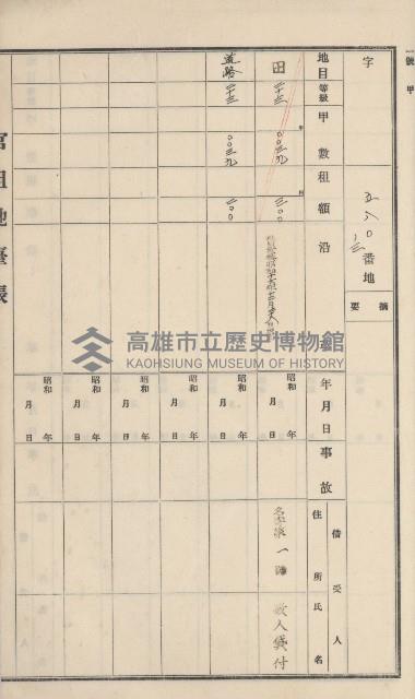 彌陀庄官租地臺帳（第十號）藏品圖，第67張