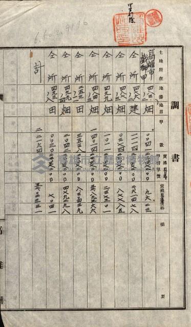 州有地賣拂書類－特別會計、一般會計所屬
（重工業用地十二之三）藏品圖，第67張