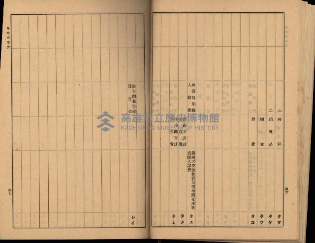 海軍豫算關係藏品圖，第367張