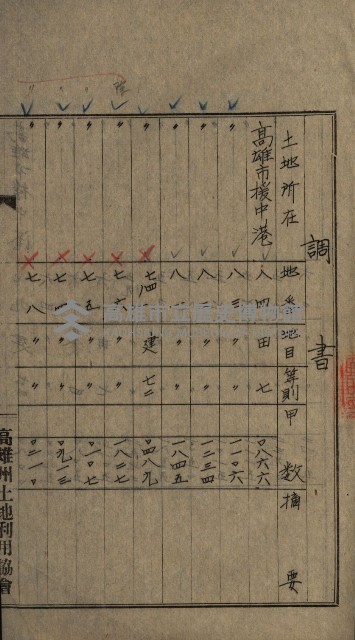高雄州土地利用協會書類綴
（海軍用地使用許可關係）藏品圖，第128張