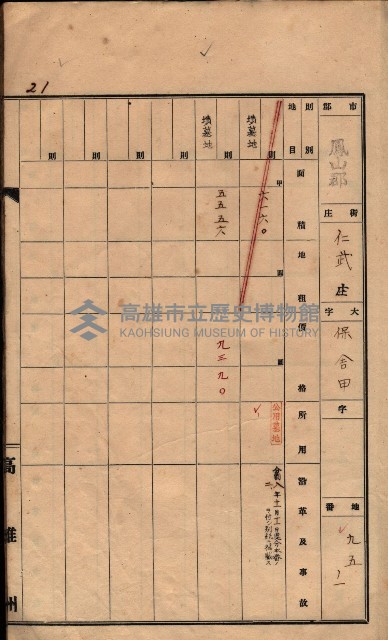 州有墓地臺帳（鳳山郡）藏品圖，第27張