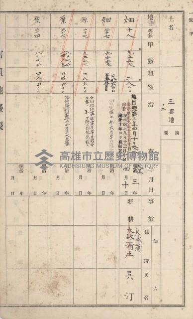 小港庄官租地臺帳藏品圖，第27張