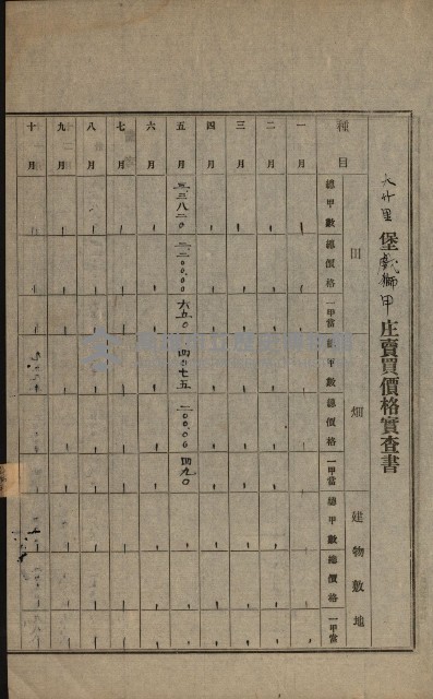 土地賣買價格實查書
（賣第壹號）藏品圖，第27張