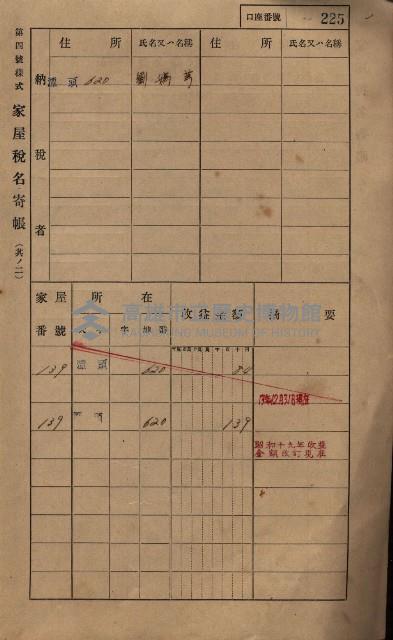 高雄州鳳山郡林園庄潭頭家屋稅名寄帳
（二冊之內第二號）藏品圖，第27張