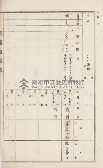 美濃庄官租地臺帳（二冊之內第一號）藏品圖，第27張