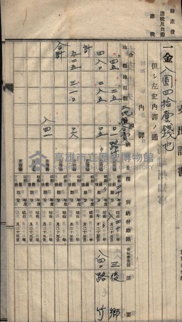 諸稅關係書綴藏品圖，第27張