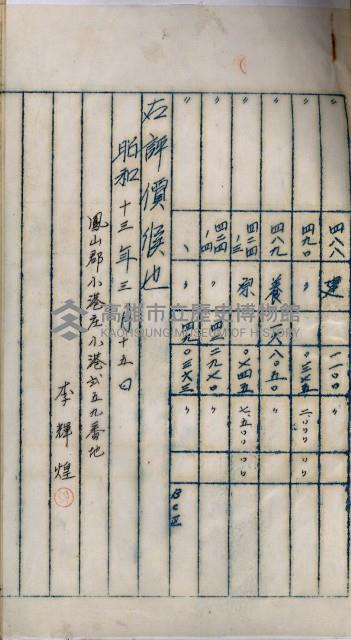 海軍用地高雄州公共用地交換件
（左營、草衙）藏品圖，第27張