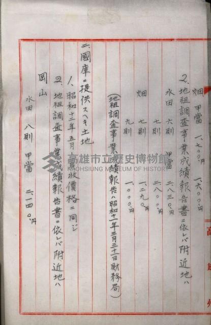 海軍與高雄州土地交換相關文件藏品圖，第27張