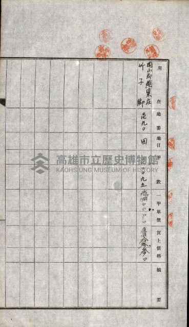土地賣渡承諾書綴－完結
（阿公店溪治水工事用地－第一回買收）藏品圖，第107張