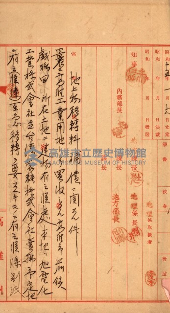 重工業用地買收書類（戲獅甲、前鎮）藏品圖，第109張
