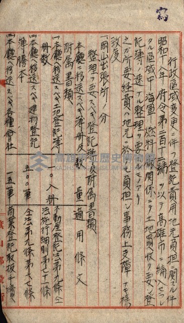 金錢關係書類綴－土地利用協會（雜出）藏品圖，第107張