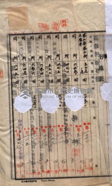 林德宮、五塊厝登記濟證綴
（林德官、五塊厝關係－九之三）藏品圖，第7張