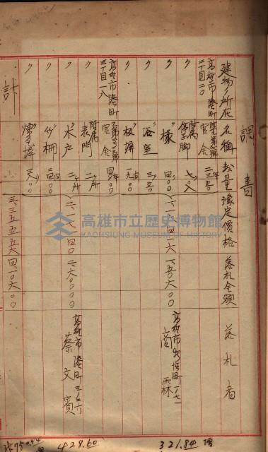 州所屬官舍建物賣拂書類藏品圖，第7張