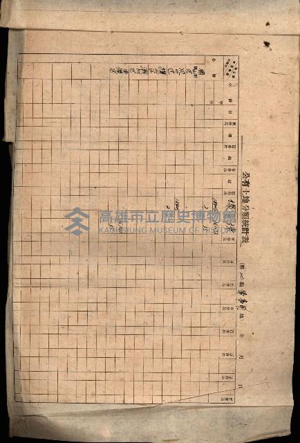 第七類軍事用地關係清冊（地政科）藏品圖，第7張