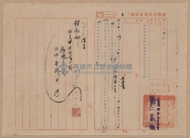 謝掙強高雄市政府公務員任用審查證明文件藏品圖，第7張