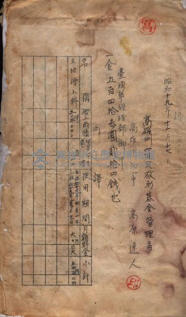 高雄市苓雅寮、過田子陸軍用地貸付藏品圖，第7張