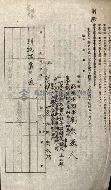 州有地貸付綴（高雄市）藏品圖，第522張