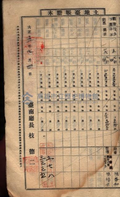 土地臺帳謄本綴入帳藏品圖，第117張