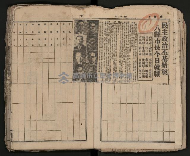 第一、二屆高雄市長競選剪報集藏品圖，第16張