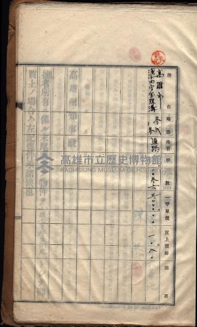 高雄工業學校賣渡承諾書
（買收關係－卅八之十三）藏品圖，第17張
