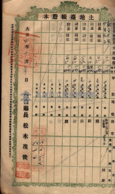 土地臺帳謄本綴入帳藏品圖，第17張