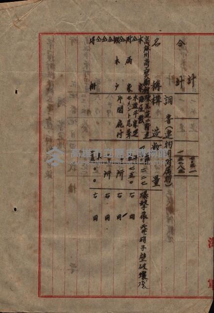 高雄商工獎勵館關係綴
（其之他－十三之五）藏品圖，第17張