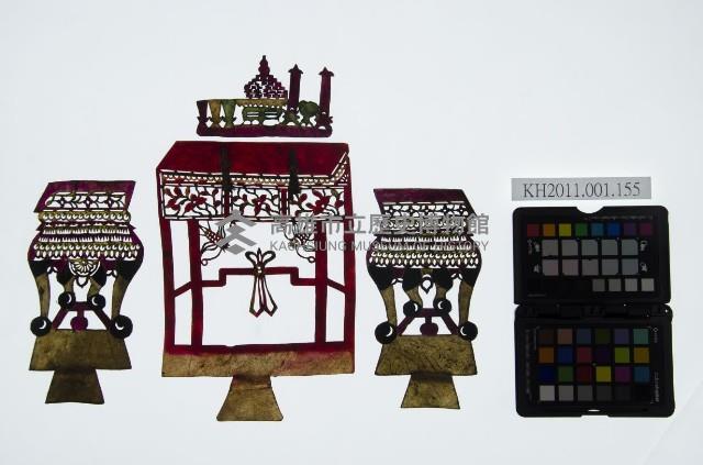 皮影戲道具偶-一桌二椅藏品圖，第1張