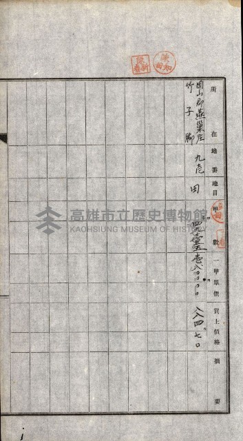 土地賣渡承諾書綴－完結
（阿公店溪治水工事用地－第一回買收）藏品圖，第157張