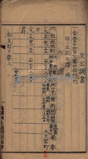 諸稅關係書綴藏品圖，第57張