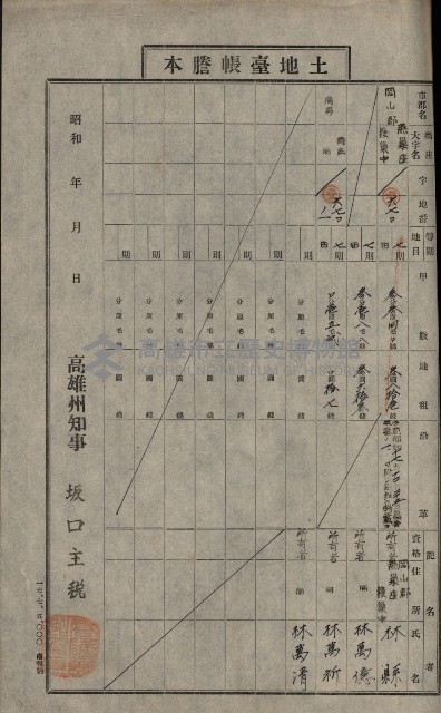 阿公店溪治水工事用道路寄附
（雜件綴）藏品圖，第60張