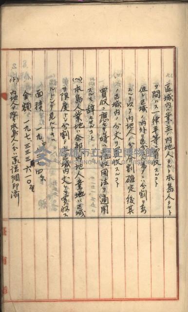 州財產－罹災救助基金所屬地築港用地買收關係
（罹災救助－二十之二）藏品圖，第57張