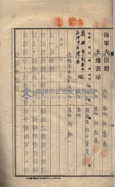 臨營第六三三號ノ二（策六3追）
（右冲字右冲）藏品圖，第57張