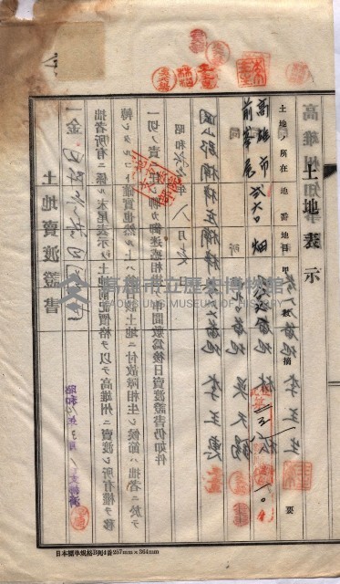 州買收地調書－登記濟証綴
（左營、埤子頭、前峰尾、內惟）藏品圖，第147張