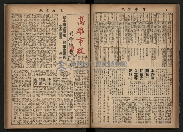 《高雄市政合訂本第三冊（50期-75期）》藏品圖，第46張
