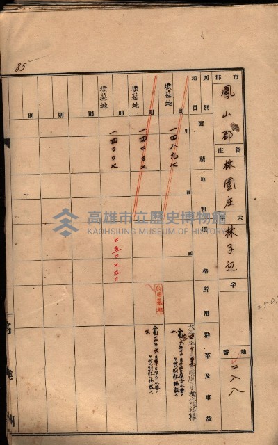 州有墓地臺帳（鳳山郡）藏品圖，第97張